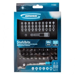 Gross Набор бит, магнитный адаптер, сталь S2, пластиковый кейс, 32 предмета 11363