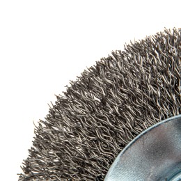 Denzel Щетка для УШМ, 100 мм, "Тарелка", витая нержавеющая проволока 0.3 мм, М14 746083