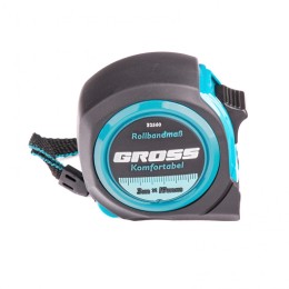 Gross Рулетка Komfortabel 3 м х 19 мм,обрезиненный корпус 32560