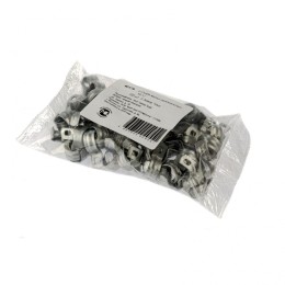 Сибртех Скоба металлическая однолапковая, 16 мм, 100 шт 48179