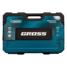 Gross Набор инструментов, 1/4", 1/2", CrV, 120 зубьев, 115 предметов 14152