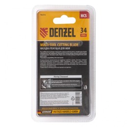 Denzel Насадка для МФИ режущая пазовая прямая, HCS, по дереву, 34 х 1.4 мм, мелкий зуб 782312