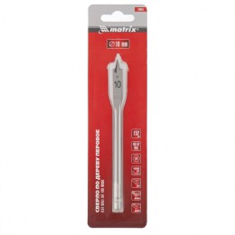 Matrix Сверло по дереву перовое, 10 мм шестигранный хвостовик 70404
