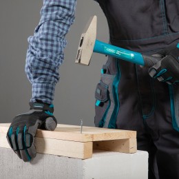 Gross Молоток слесарный, 600 г, квадратный боек, фибергласовая обрезиненная рукоятка 10277