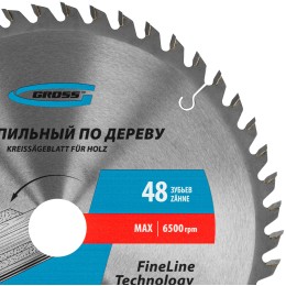 Gross Пильный диск по дереву 250 x 32/30 x 48Т 73337