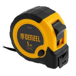 Denzel Рулетка 5м х 25мм, двухкомп. корпус, кнопка-пауза// 31543