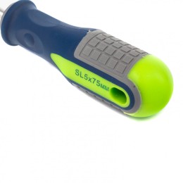 Сибртех Отвертка, SL5 х 75 мм, CrV, трехкомпонентная рукоятка 11823