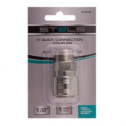 Stels Муфта универсальная быстросъемная ("мама"), внешняя резьба 1/2, 1 шт, 57065