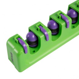 Palisad Пластиковый настенный держатель для садово - огородного инструмента, 5 ячеек, 6 крюков, 68300