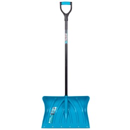 Palisad Лопата для уборки снега пластиковая Luxe, 500 х 325 х 1300 мм, металлопластиковый черенок, 615015