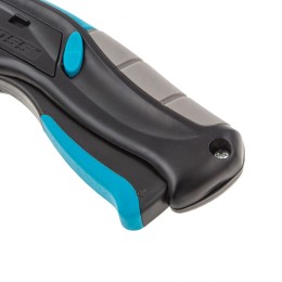 Gross Нож ремонтно-монтажный, трехкомпонентная рукоятка, автовыброс, возврат лезвия, пистолетного типа, 170 мм, 5 запасных лезвий 78870