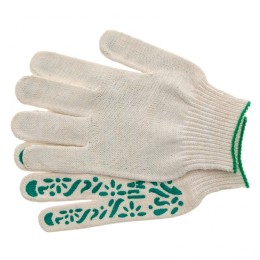 Palisad Перчатки садовые х/б, ПВХ покрытие, "Летний сад", 10 класс 67771 Россия