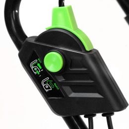 Сибртех Газонокосилка электрическая L1500, 1500 Вт, ширина 33 см, 5 уровней, пластиковый травосборник 35 л 96677