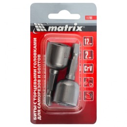 Matrix Биты с торцевыми головками 12 мм, 45 мм, 2 шт. 11788
