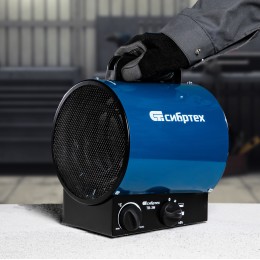 Сибртех Тепловая пушка ТВ-3М (тепловентилятор), 230 В, 3 режима: вентилятор/1500 Вт /3000 Вт 96437