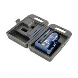 Stels Домкрат гидравлический бутылочный, 4 т, H подъема 195-380 мм, в пластиковом кейсе 51123