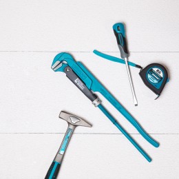 Gross Ключ трубный рычажный 1.5, №2, цельнокованый, CrV, тип "L" 15603