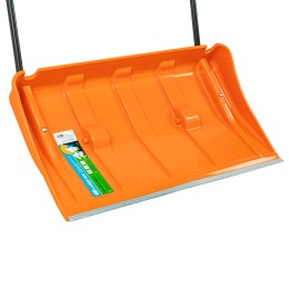 Сибртех Движок для уборки снега пластиковый, 795х435х1280 мм, стальная рукоятка, усиленный// 61669