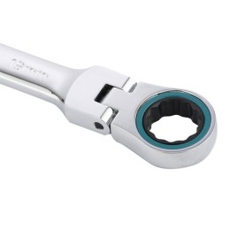 Gross Набор ключей комбинированных с трещоткой, 8-19 мм, 7 шт, шарнирные, CrV 14891