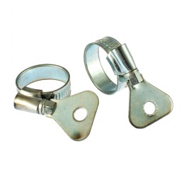 Сибртех Хомуты металлические, червячные 16-25 мм, ширина 10 мм, W1, с металлическим ключом, 2 шт 476507