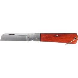 Sparta Нож складной, 200 мм, прямое лезвие, деревянная ручка 78998