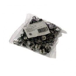 Сибртех Скоба металлическая однолапковая, 21 мм, 100 шт 48181