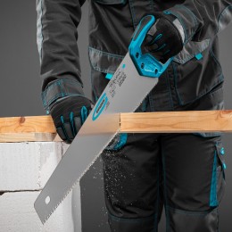 Gross Ножовка по дереву Piranha , 500 мм, 7-8 TPI, зуб-3D, каленый зуб, двухкомпонентная рукоятка 24101