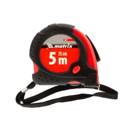 Matrix Рулетка Status Magnet fixation,5 м х 25 мм,обрезиненный корпус,зацеп с магнитом 31029
