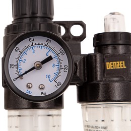 Denzel Блок подготовки воздуха регулятор-фильтр-лубрикатор FLR1500, 10 бар, 1500 л/мин, 1/4" 57469