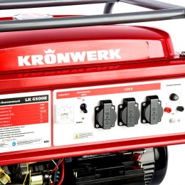 Kronwerk Генератор бензиновый LK 6500E, 5.5 кВт, 230 В, бак 25 л, электростартер 94690