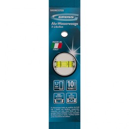 Gross Уровень алюминиевый усиленный, 800 мм, 3 глазка 33628