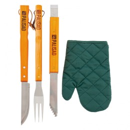 Palisad Набор приборов для барбекю, 4 предмета в сумке Camping ﻿69578