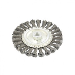 Matrix Щетка для УШМ 125 мм, М14, плоская, крученая проволока 0.35 мм 74633