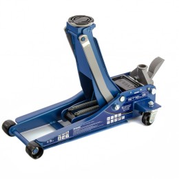 STELS Домкрат гидравлический подкатной 3 т, быстрый подъем, Low profile quick lift, 75-505 мм, профессиональный 51137