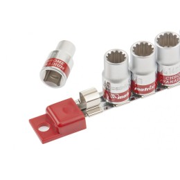 Matrix Набор универсальных торцевых головок 1/2", Spline, CrV, 10-22мм, 10 штук 13597