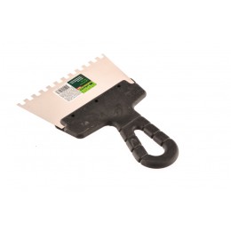 Сибртех Шпатель из нержавеющей стали, 150 мм, зуб 6 х 6 мм, пластмассовая ручка 85459