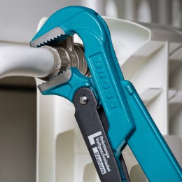 Gross Ключ трубный рычажный 1, №1, цельнокованый, CrV, тип "L" 15601