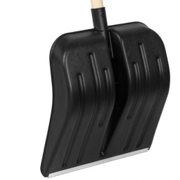 Сибртех Лопата для уборки снега пластиковая, 360 х 405 х 1550 мм, деревянный черенок 1 сорт, Россия, 61574