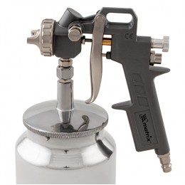 Matrix Краскораспылитель пневматический с нижним бачком V 0.75 л, сопло D 1.2, 1.5 и 1.8 мм 57317