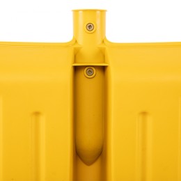 Сибртех Лопата для уборки снега пластиковая, желтая, 420 х 425 мм, без черенка, Россия, 61616