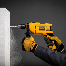 Denzel Дрель ударная ID-650, 650 Вт, 0-3000 об/мин, 48000 уд/мин 26304