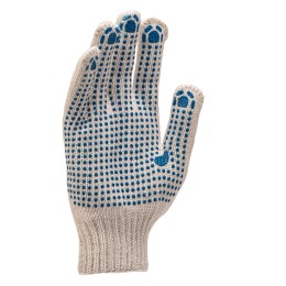 Сибртех Перчатки трикотажные, с 2хПВХ точкой, 7 класс// Россия 67824