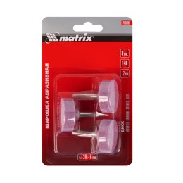 Matrix Шарошка абразивная, диск, 38 x 12 x 6 мм, F46, 3 шт 76009