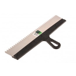 Сибртех Шпатель из нержавеющей стали, 450 мм, зуб 6 х 6 мм, пластмассовая ручка 85470