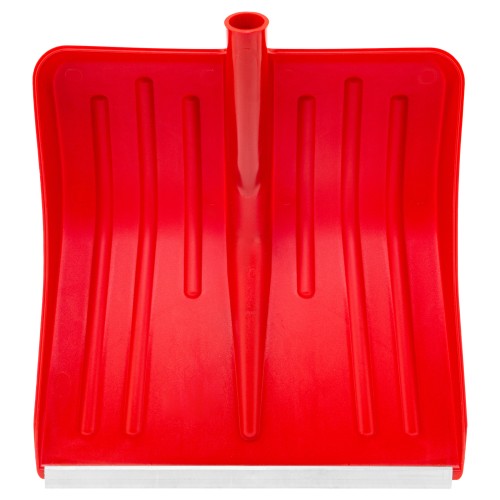 Лопата для уборки снега пластиковая, красная, 420 х 425 мм, без черенка, Россия, Сибртех 61617