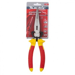 Matrix Длинногубцы прямые Insulated, 200 мм, двухкомпонентные рукоятки Professional17103