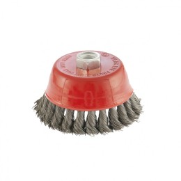 Matrix Щетка для УШМ, 100 мм, М14, "чашка", крученая проволока 0.35 мм 74615