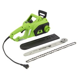 Сибртех Пила цепная электрическая ПЦЭ-2000П с поперечным двигателем, 2.0 кВт, 16'' (40 см) 95613