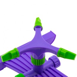 Palisad Разбрызгиватель, АБС-пластик, вращающий с тремя лопостями, штуц D 3/4, с подставкой, площадь полива до 180 кв. м, дальность полива 15 м 65409