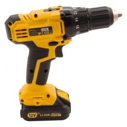 Denzel Дрель-шуруповерт аккумуляторная CDL-IB-12-02, Li-Ion, 12 В, 1.5 А*ч, 2 аккумулятора 26111